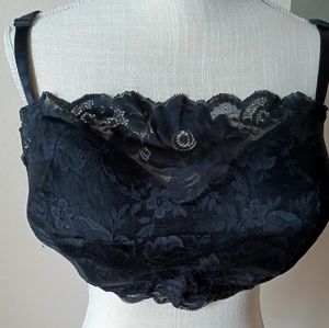 NWT* BLACK LACE CAMISOLE BRA 40D